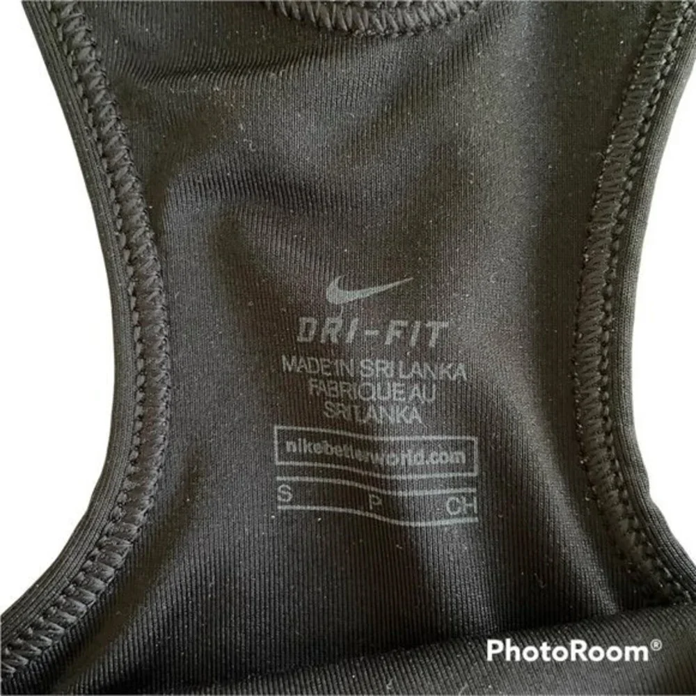 NIKE Swoosh Black Dri-Fit Ladies Athletic Activewear‎ Sports Bra, S